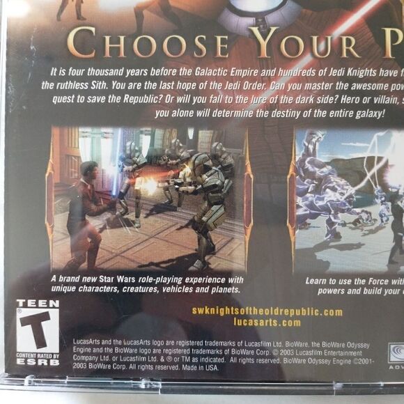 Star Wars Knights Of The Old Republic WINDOWS LucasArts Bioware 2003 4 Discs - Picture 11 of 12